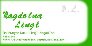 magdolna lingl business card